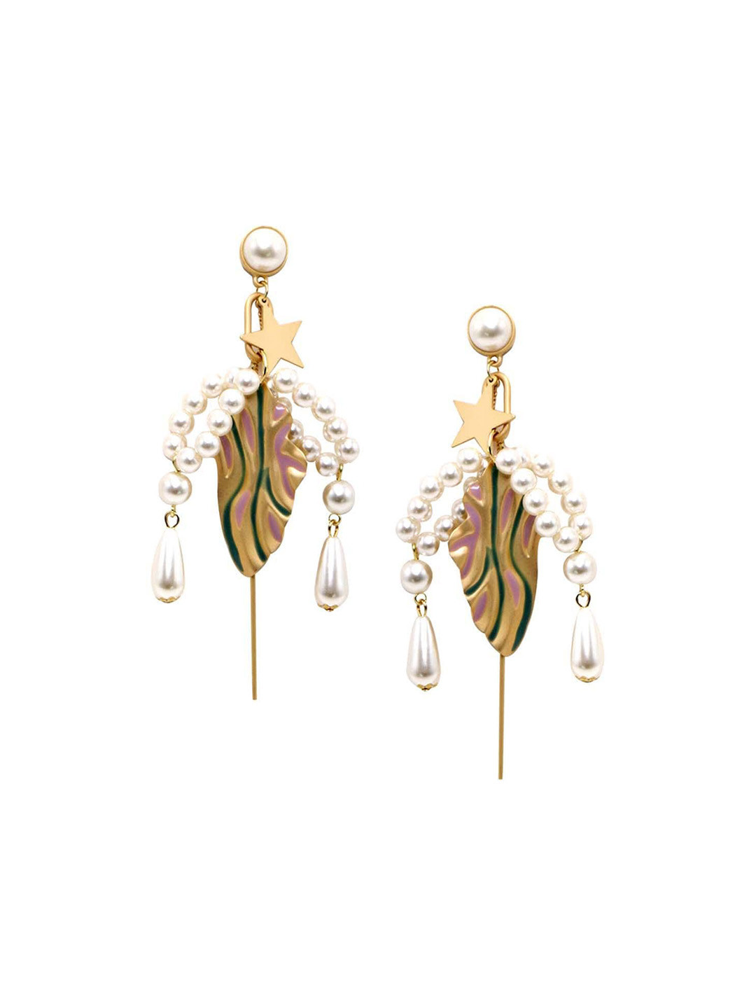 

ODETTE Contemporary Drop Earrings, Gold