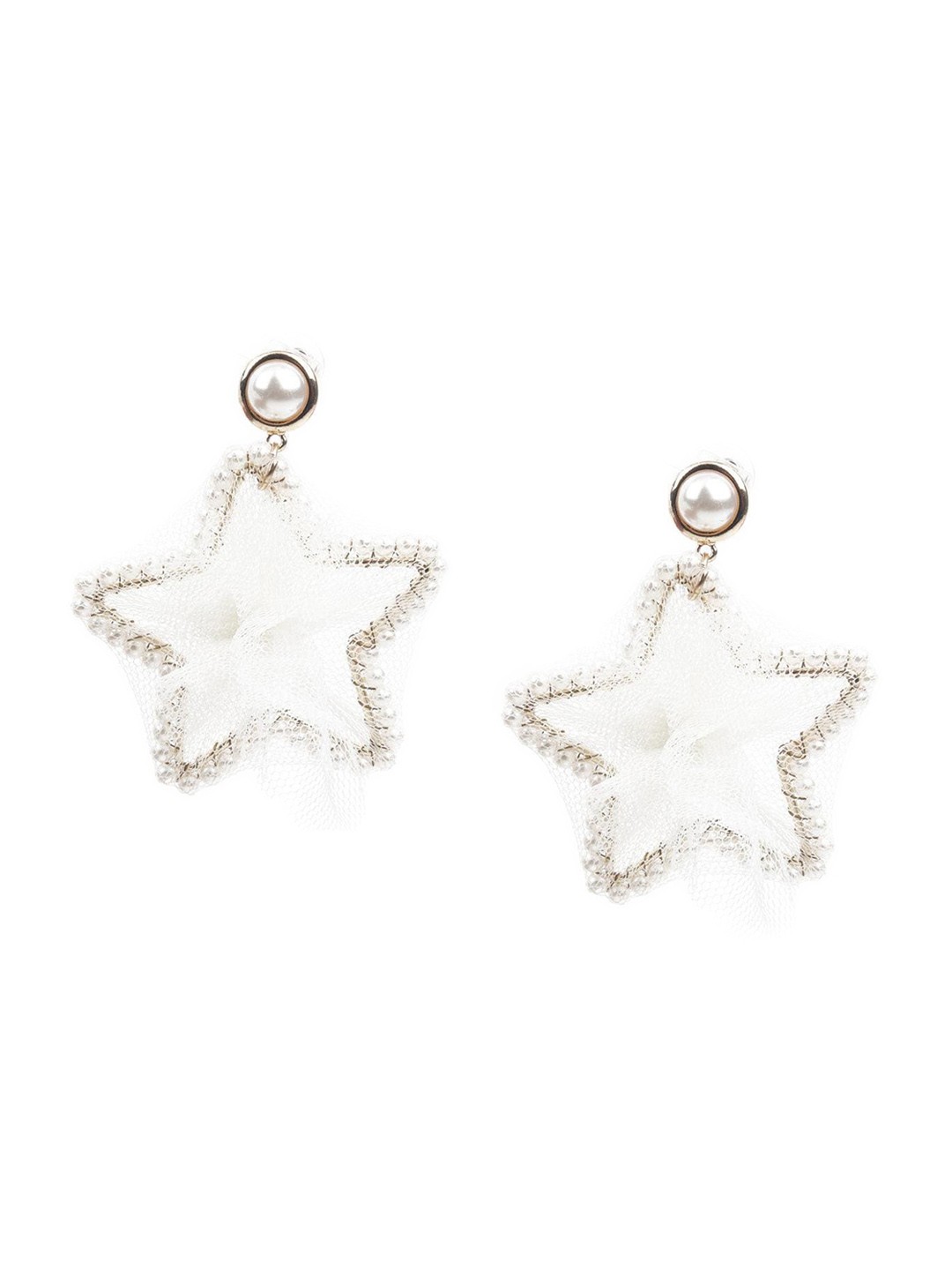 

ODETTE Contemporary Drop Earrings, White