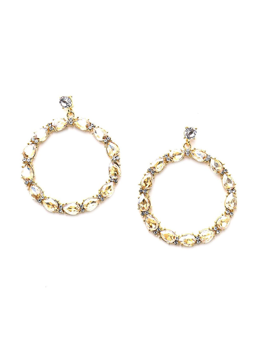

ODETTE Gold-Toned Contemporary Drop Earrings