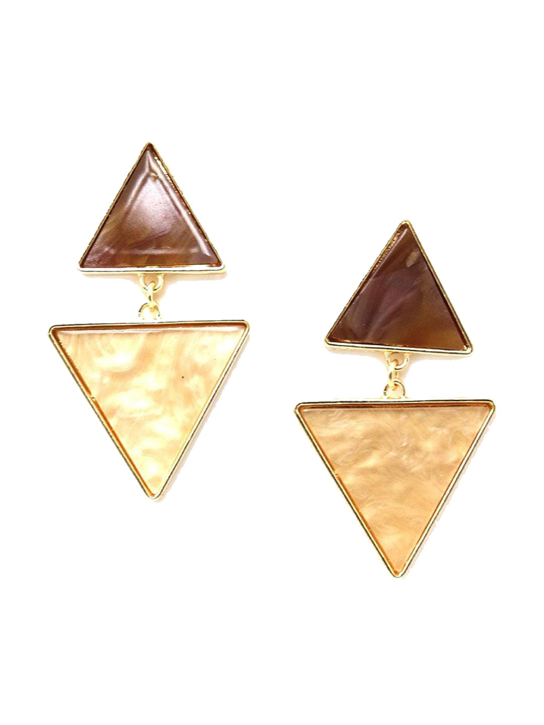 

ODETTE Contemporary Studs Earrings, Beige