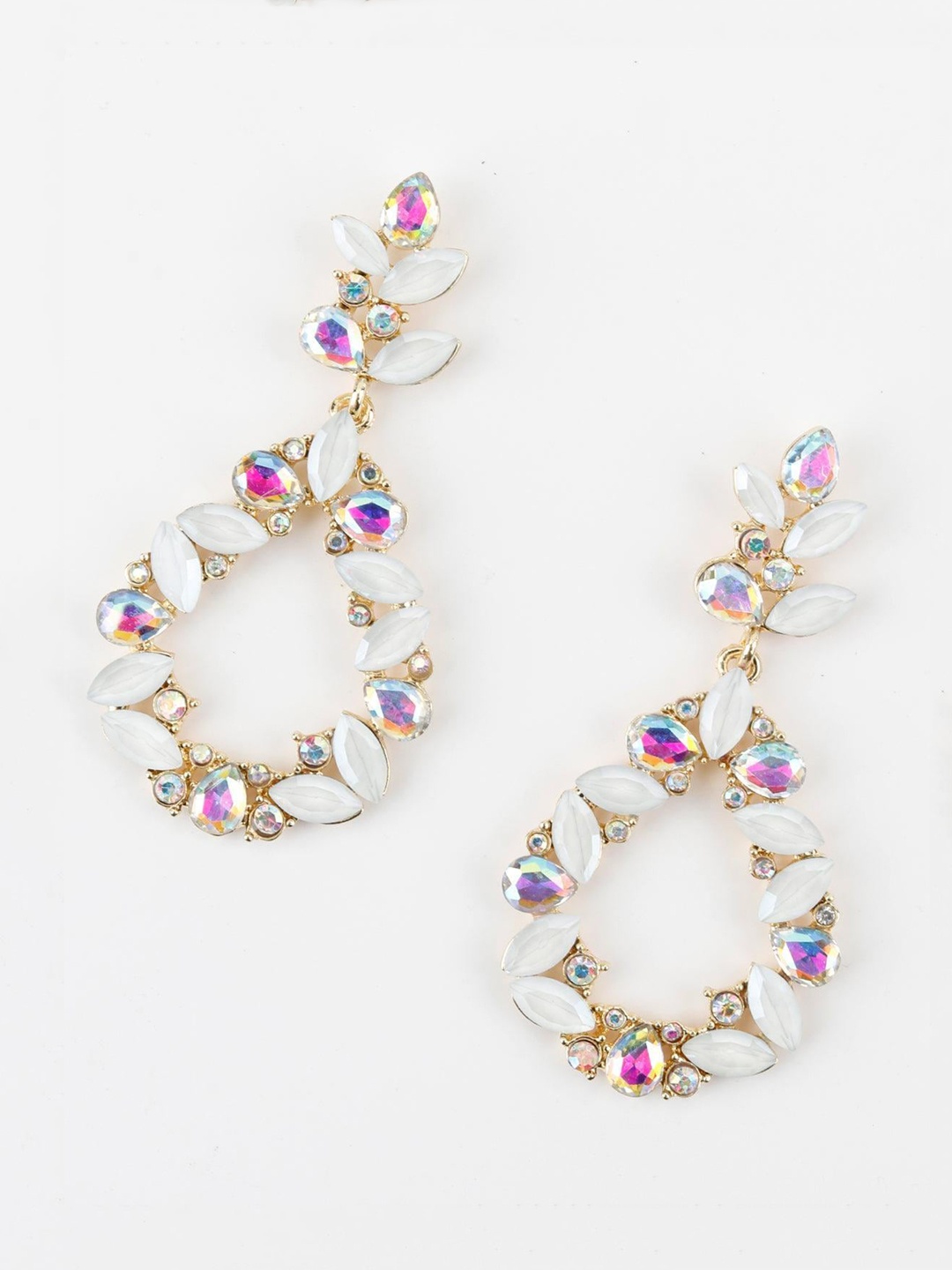 

ODETTE Contemporary Drop Earrings, White