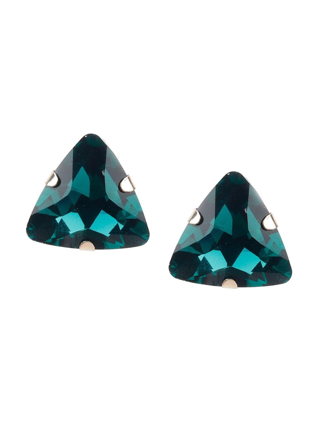 

ODETTE Contemporary Studs Earrings, Green