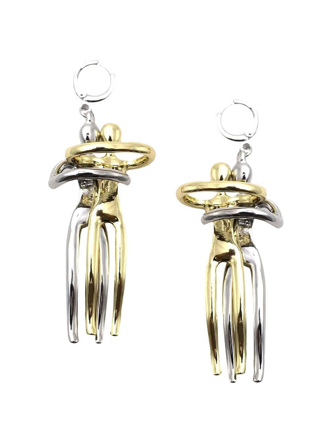 

ODETTE Gold Plated Contemporary Drop Earrings