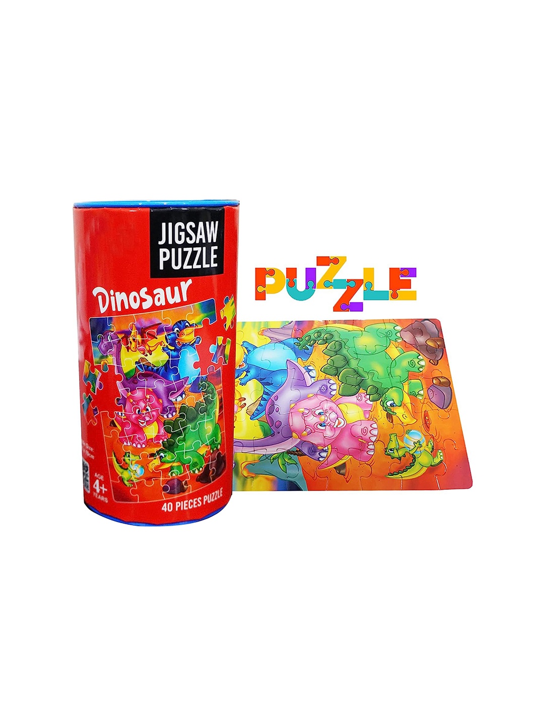 

MUREN Kids Jungle Theme 40 Pieces Mini Jigsaw Puzzle, Red
