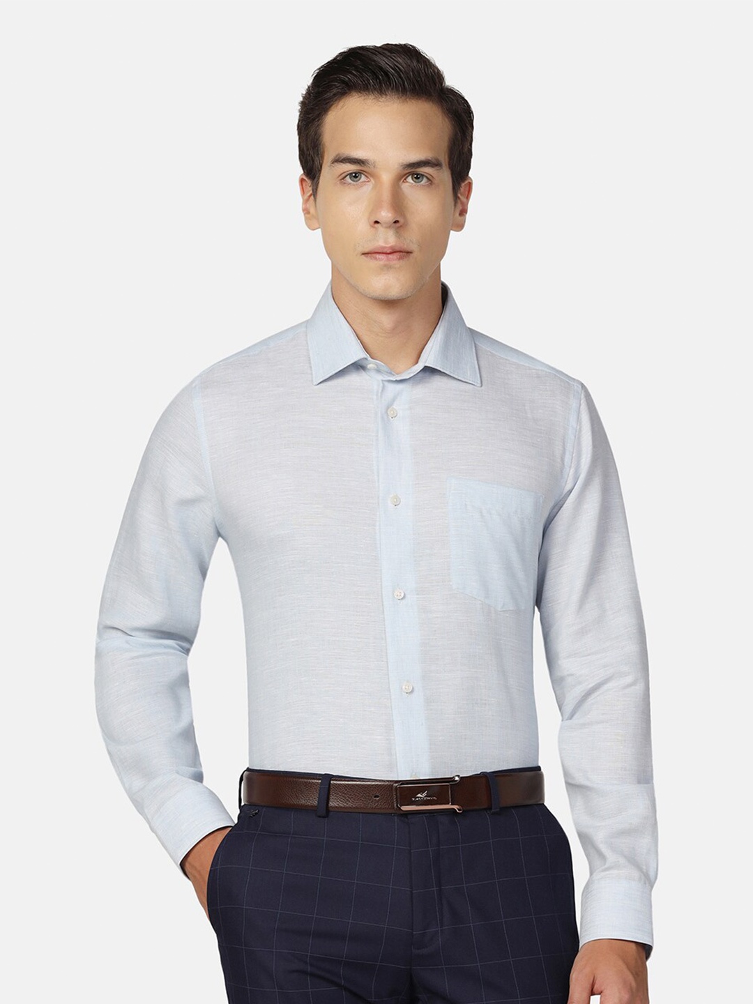 

Blackberrys India Slim Opaque Formal Shirt, Blue