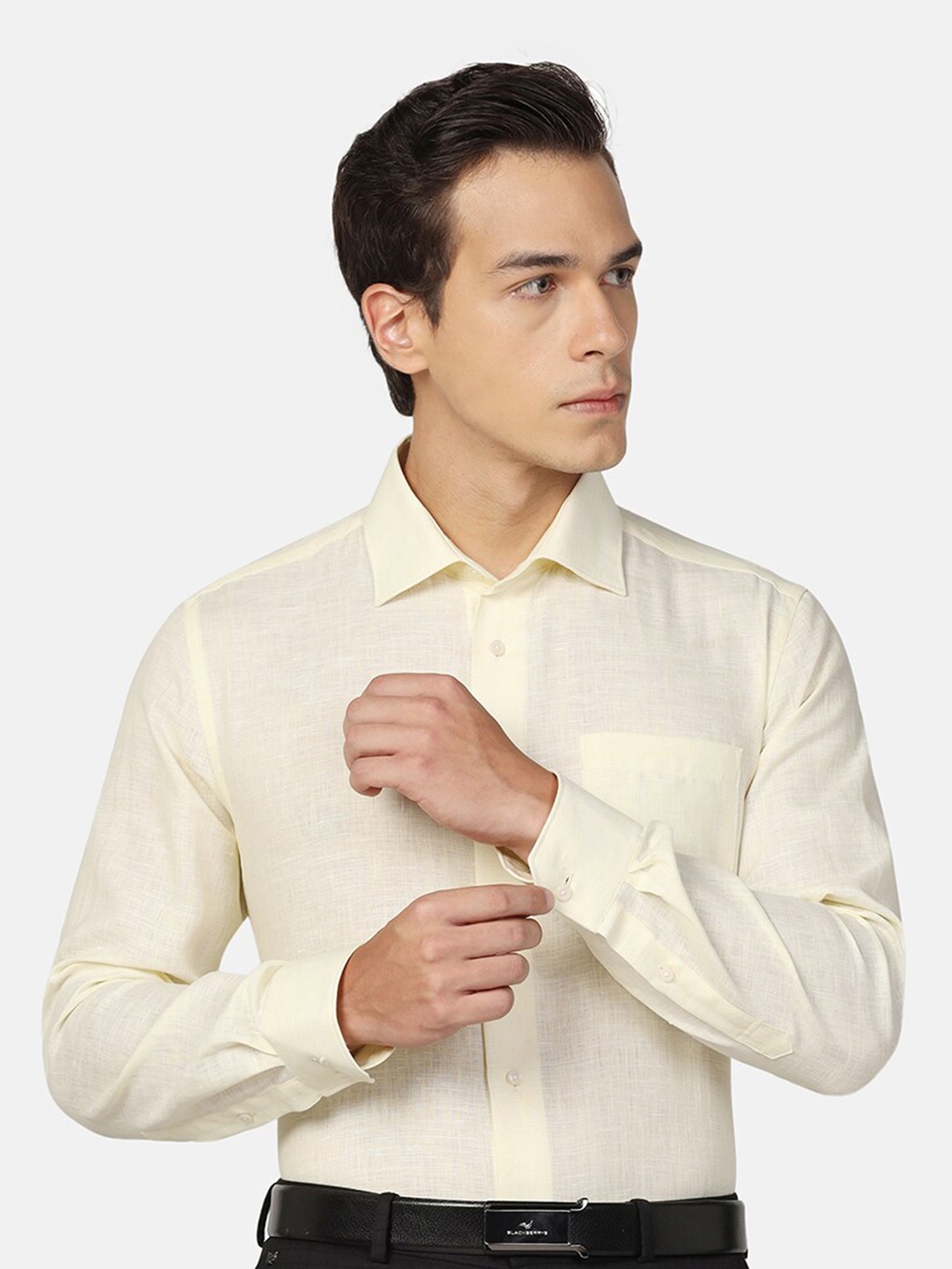 

Blackberrys India Slim Opaque Formal Shirt, Yellow