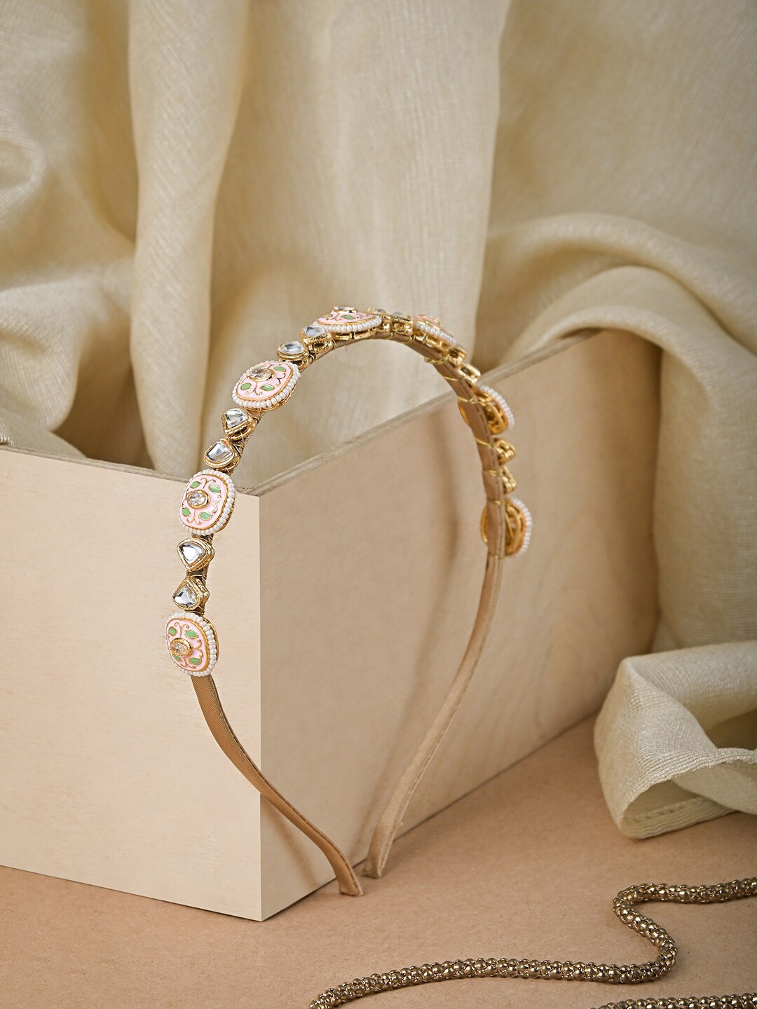 

Aye Candy Girls Embellished Hairband, Peach