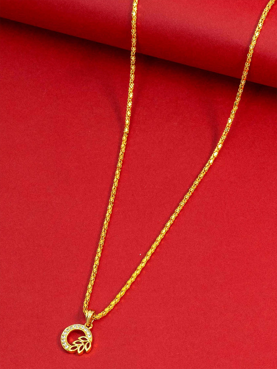 

Ramdev Art Fashion Jwellery Brass Gold-Plated Necklace