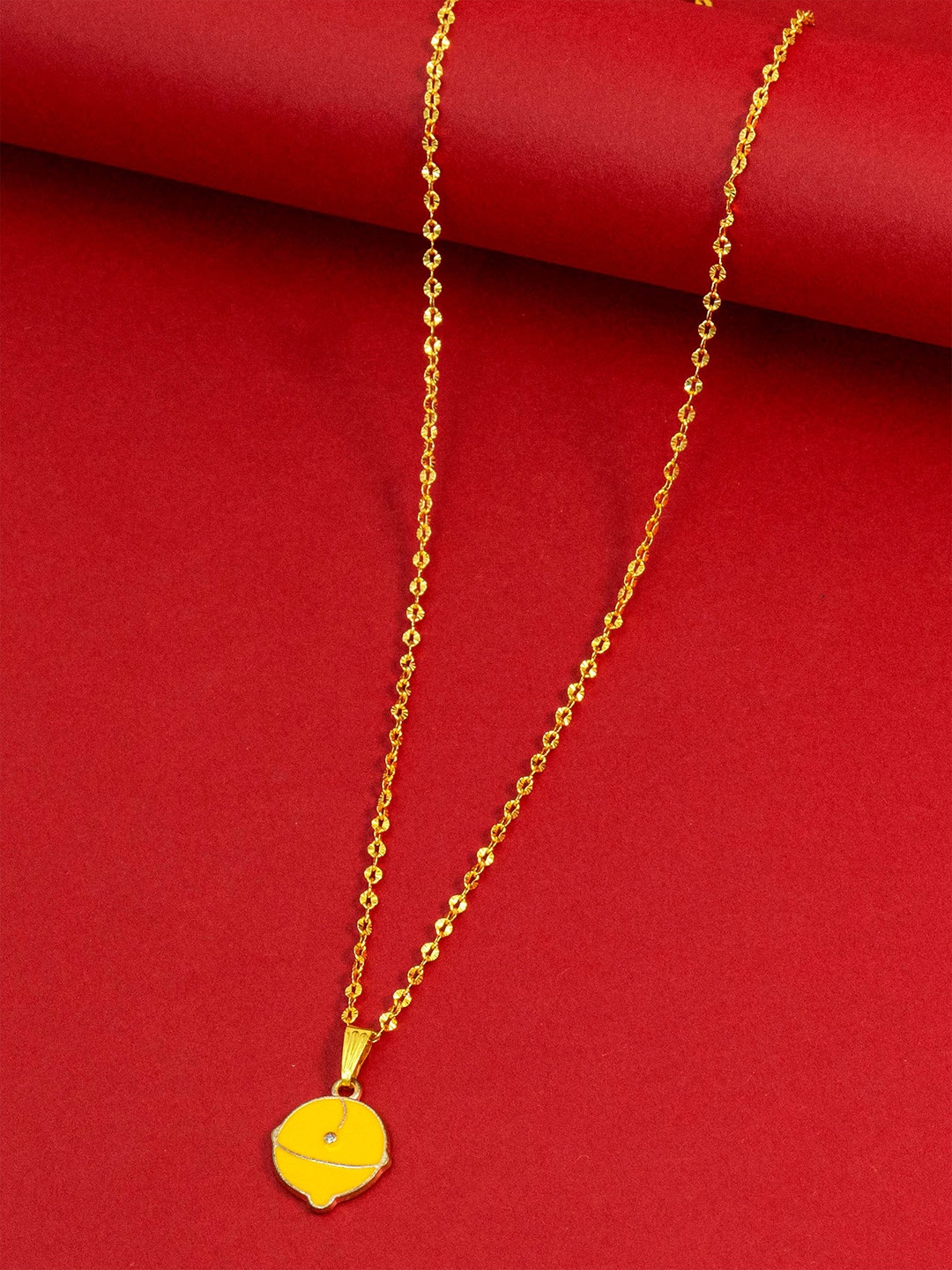 

Ramdev Art Fashion Jwellery Gold-Plated Minimal Necklace