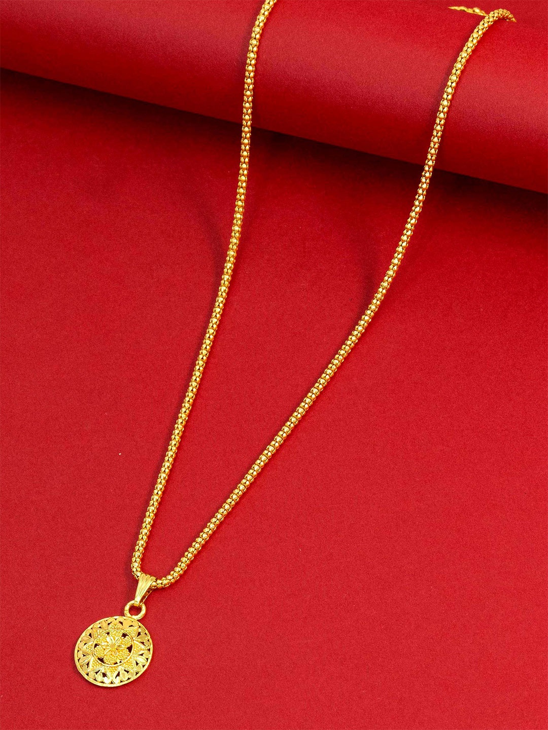 

Ramdev Art Fashion Jwellery Gold-Plated Minimal Brass Chain