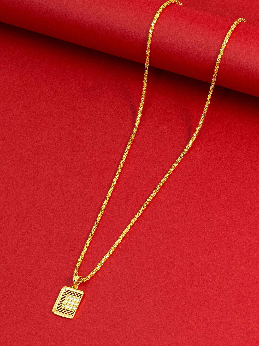 

Ramdev Art Fashion Jwellery Gold-Plated Minimal Brass Chain