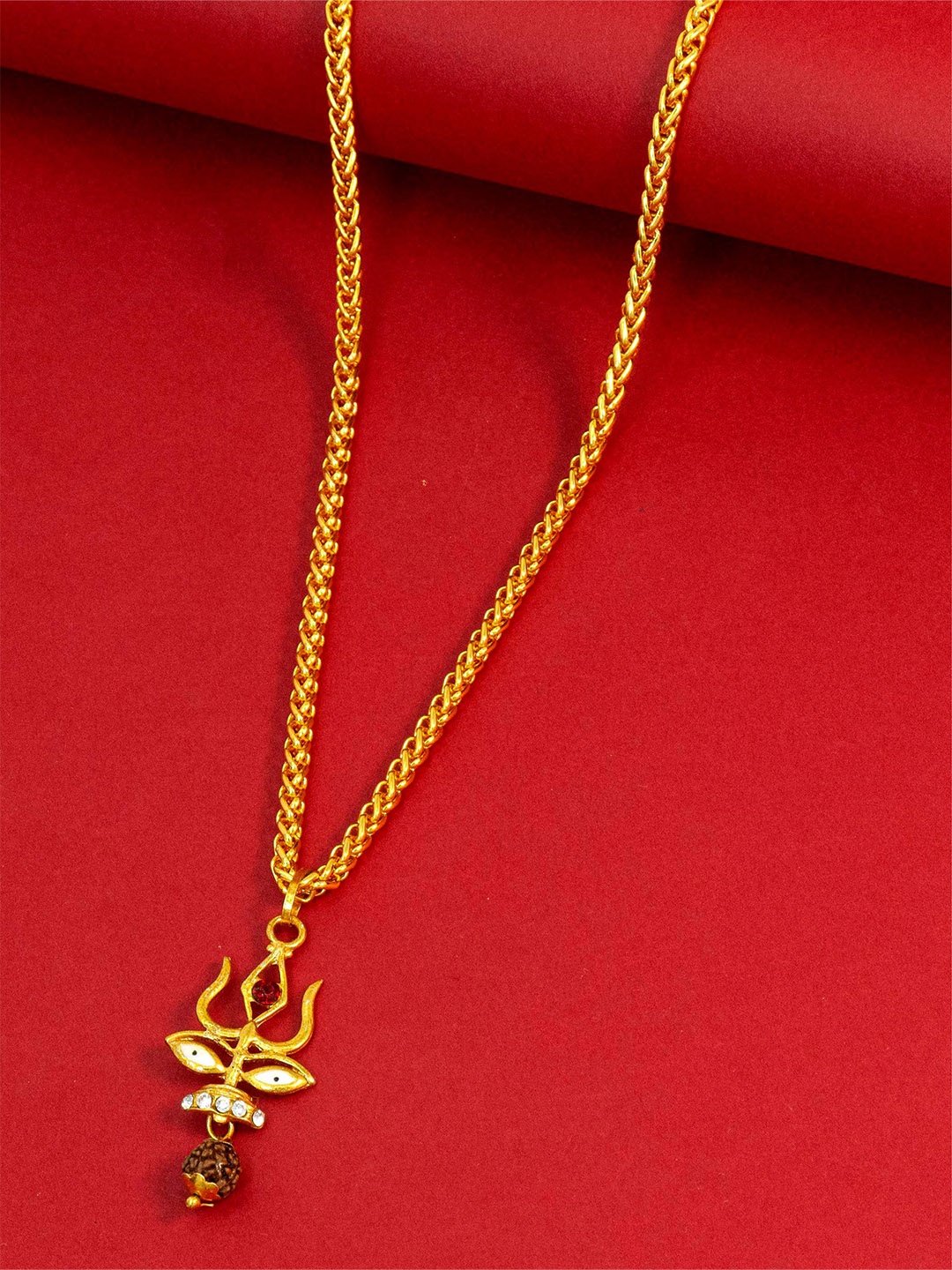 

Ramdev Art Fashion Jwellery Gold-Plated Brass Necklace