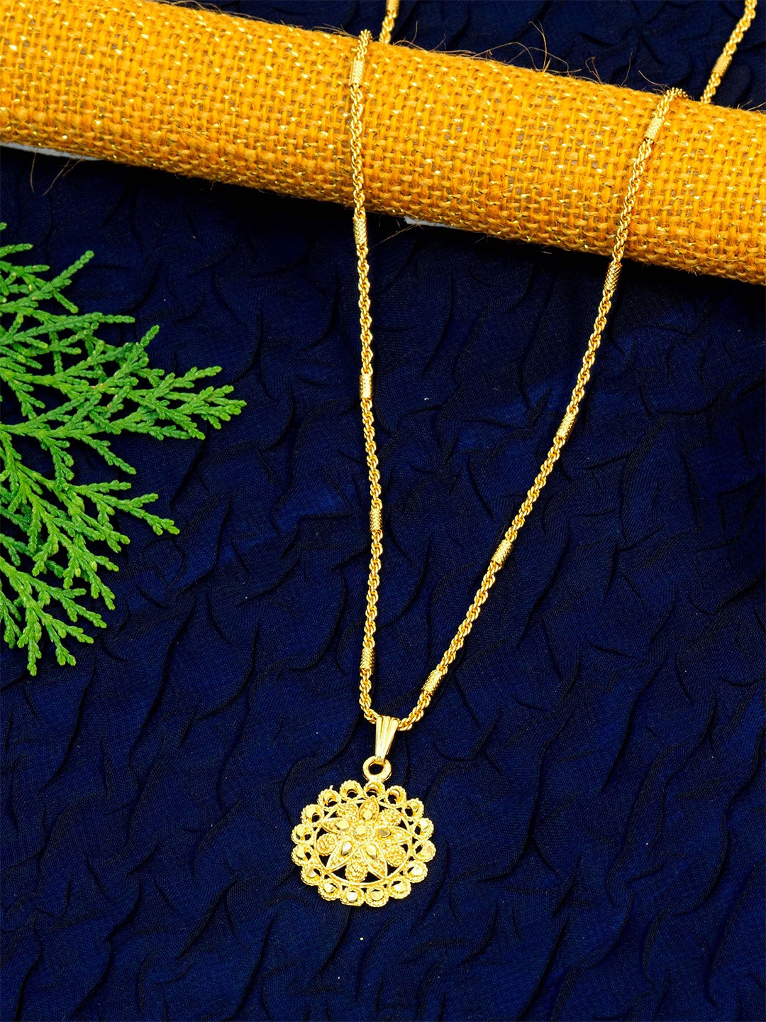 

Ramdev Art Fashion Jwellery Gold-Plated Brass Necklace