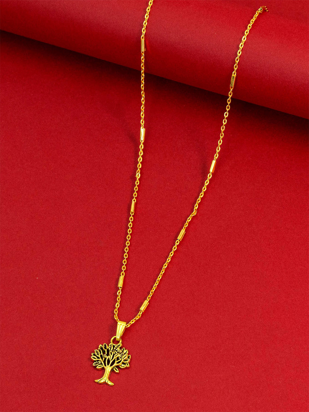 

Ramdev Art Fashion Jwellery Gold-Plated Brass Necklace