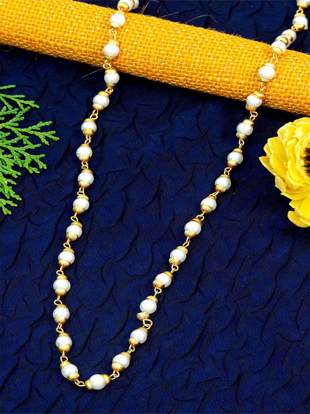 

Ramdev Art Fashion Jwellery Gold-Plated Brass Necklace