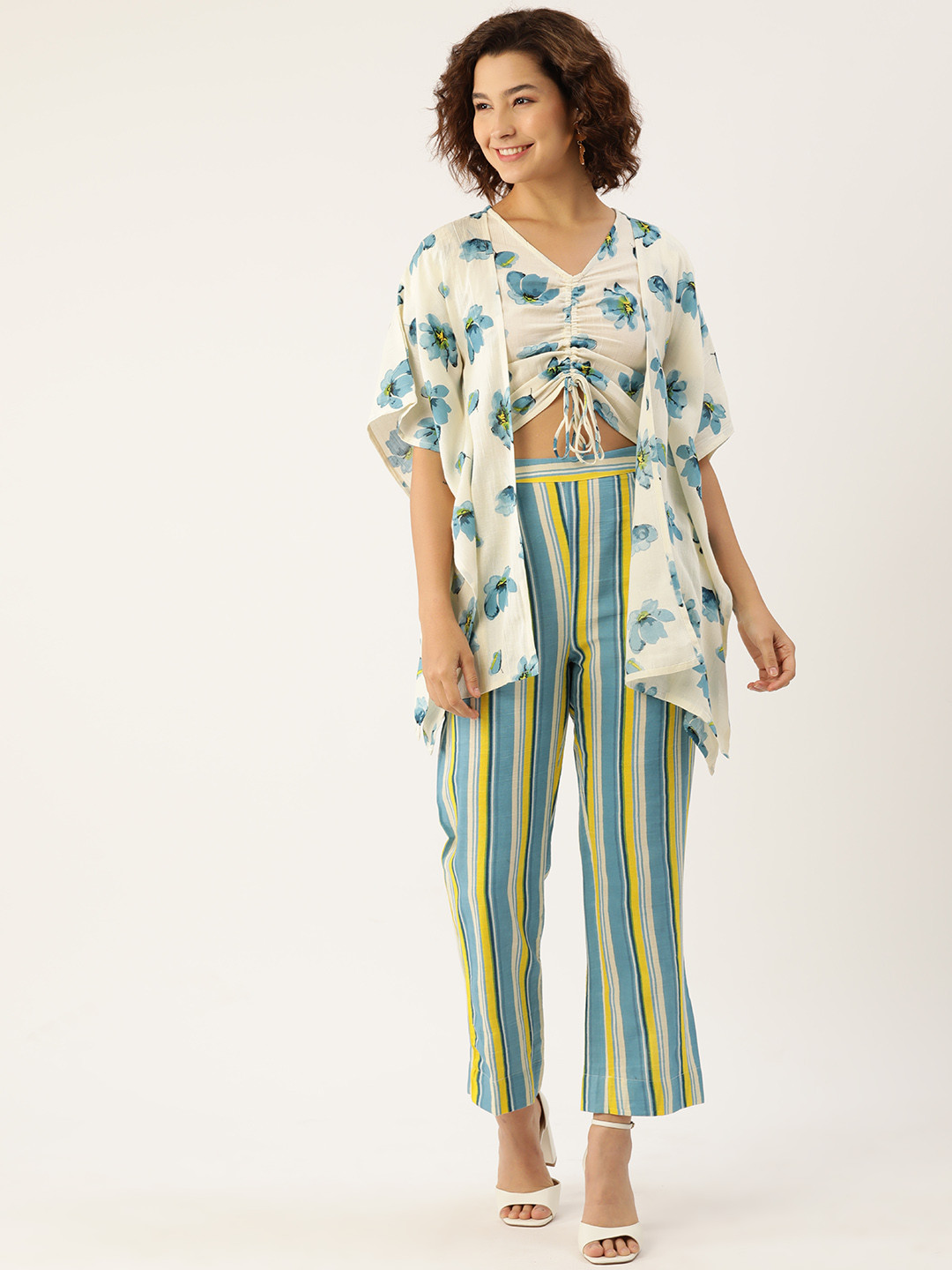 

MISRI Printed Co-Ords with Jacket, Off white