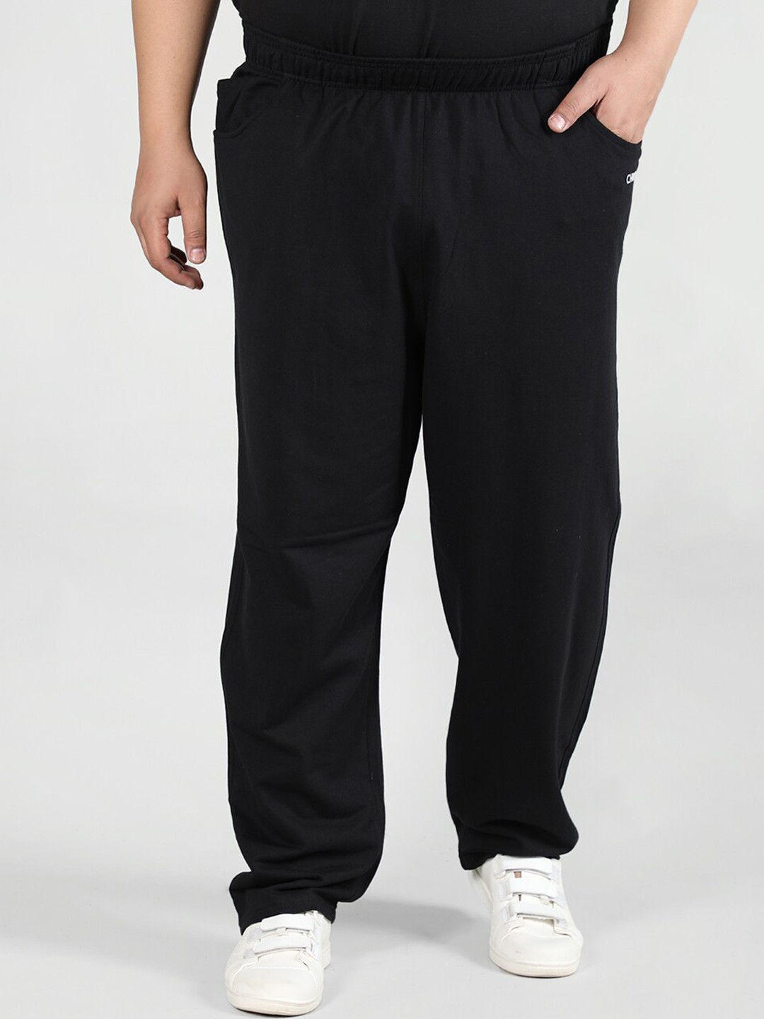 

CHKOKKO Men Plus Size Relaxed-Fit Gym Track Pants, Black