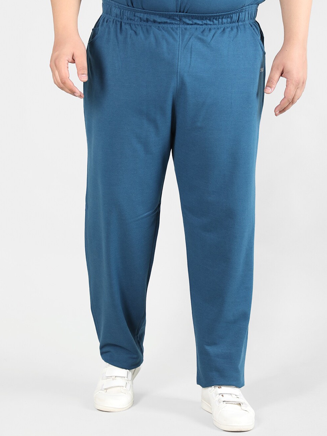 

CHKOKKO Men Plus Size Relaxed-Fit Gym Track Pants, Blue