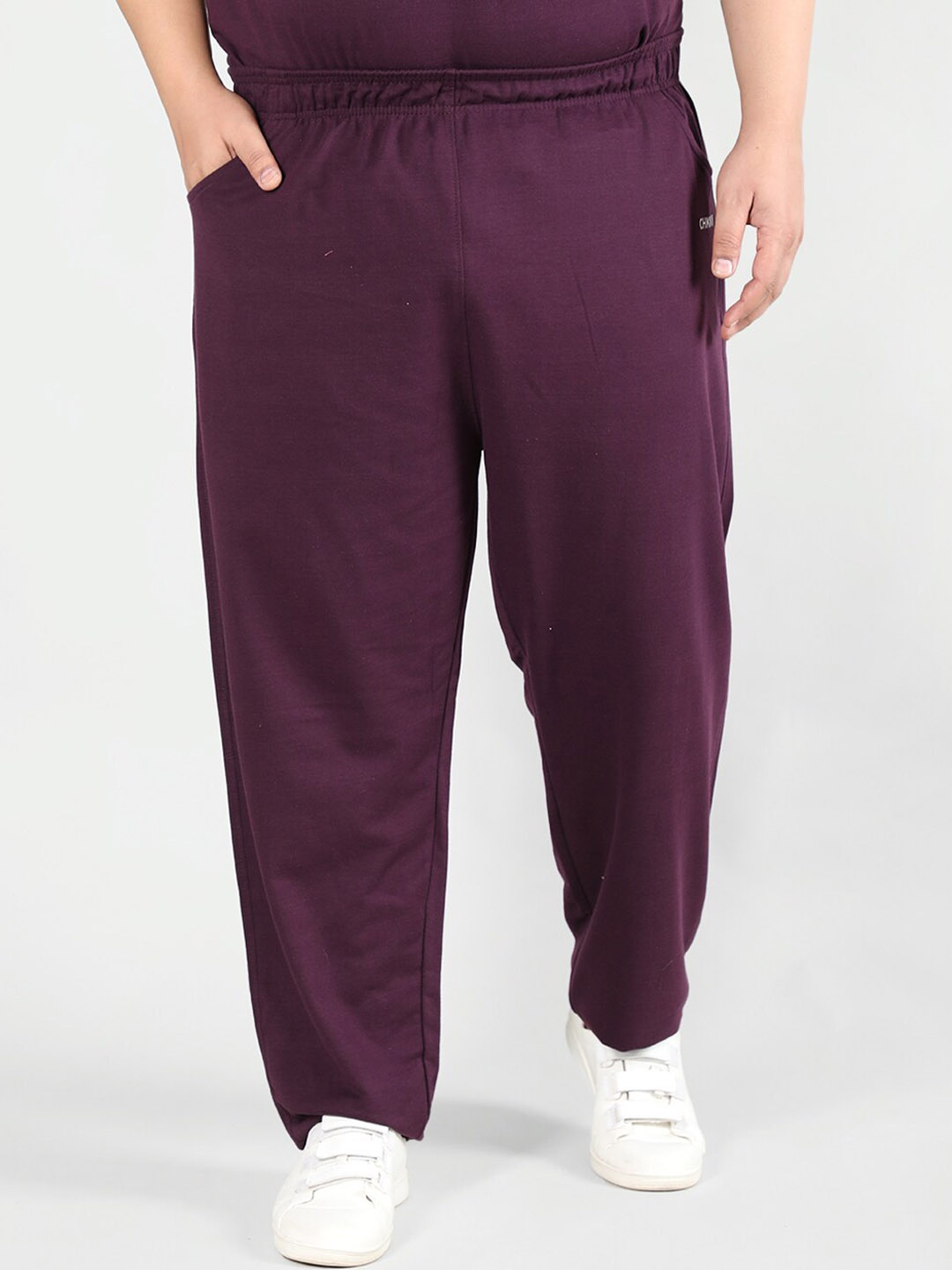 

CHKOKKO Men Plus Size Relaxed-Fit Track Pants, Violet