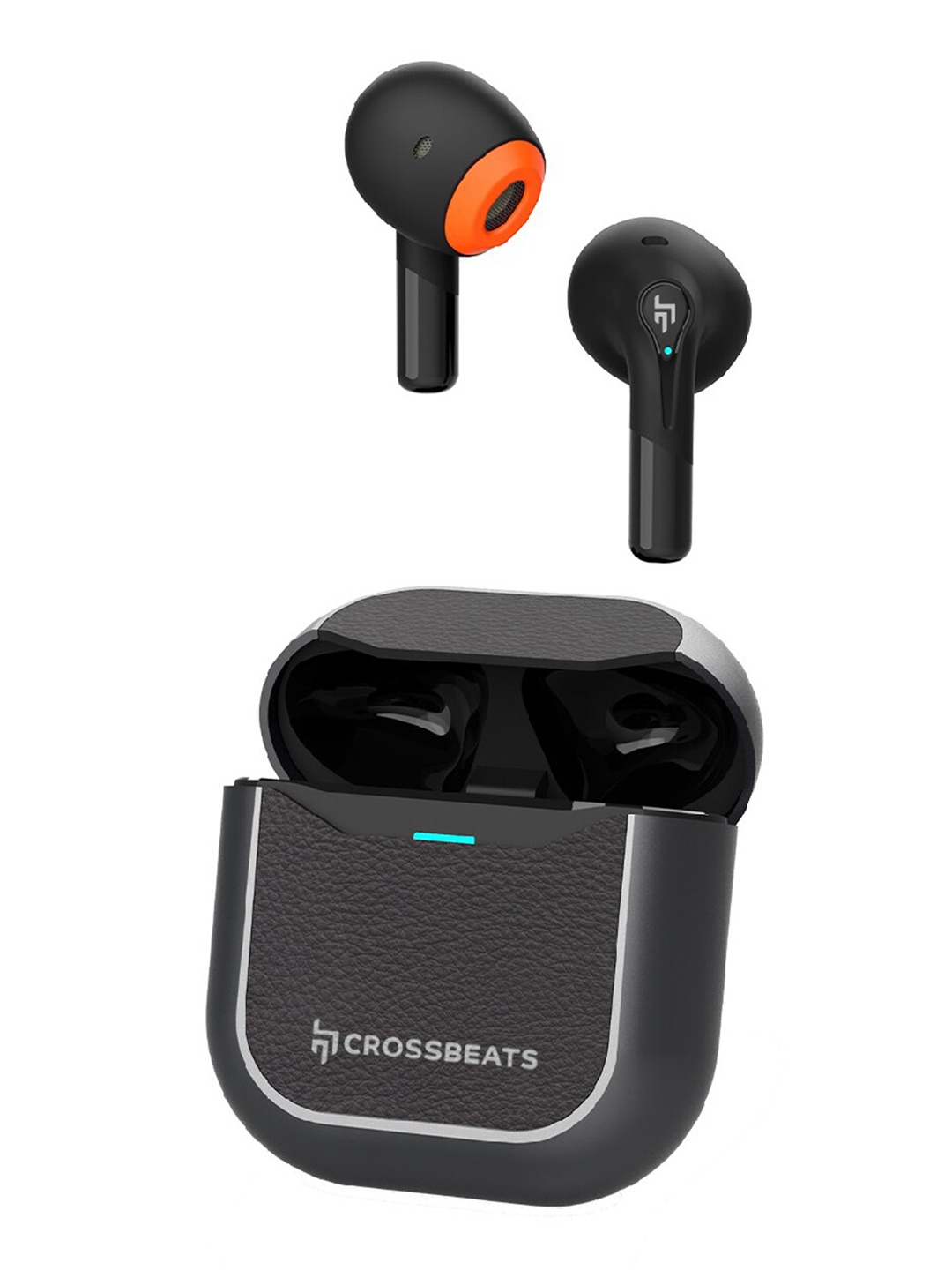 

Cross Beats Wireless Earbuds with Dual ENC & Digital Display, Black