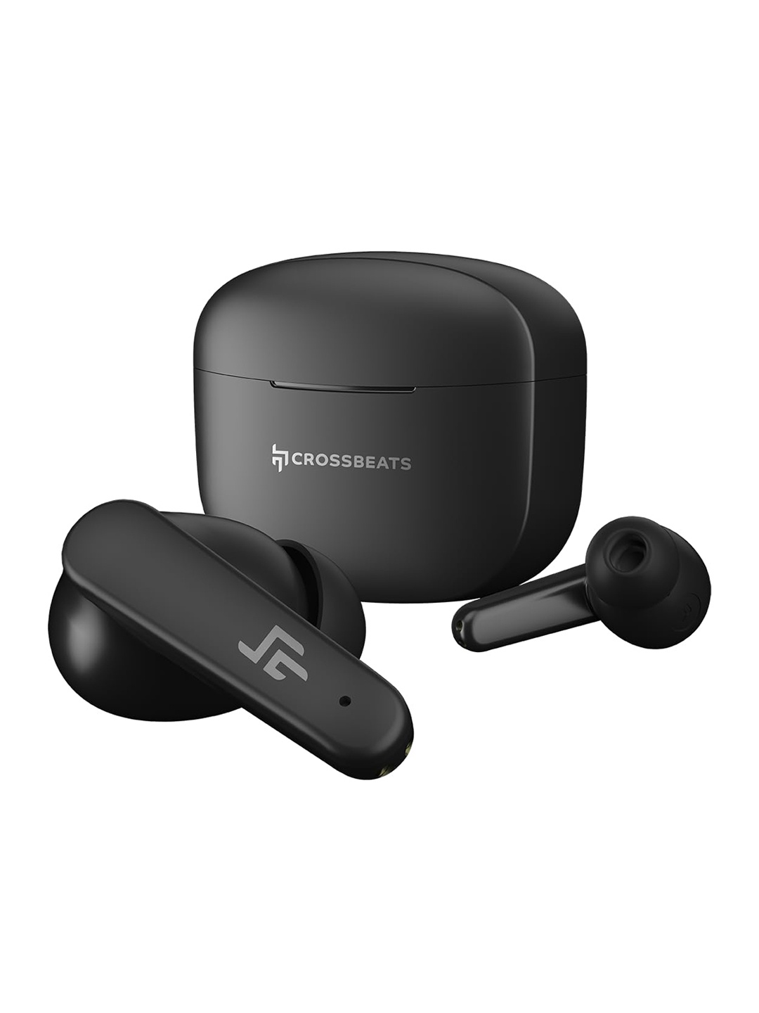 

CrossBeats True Wireless Earbuds with Dual ENC & Digital Display, Black