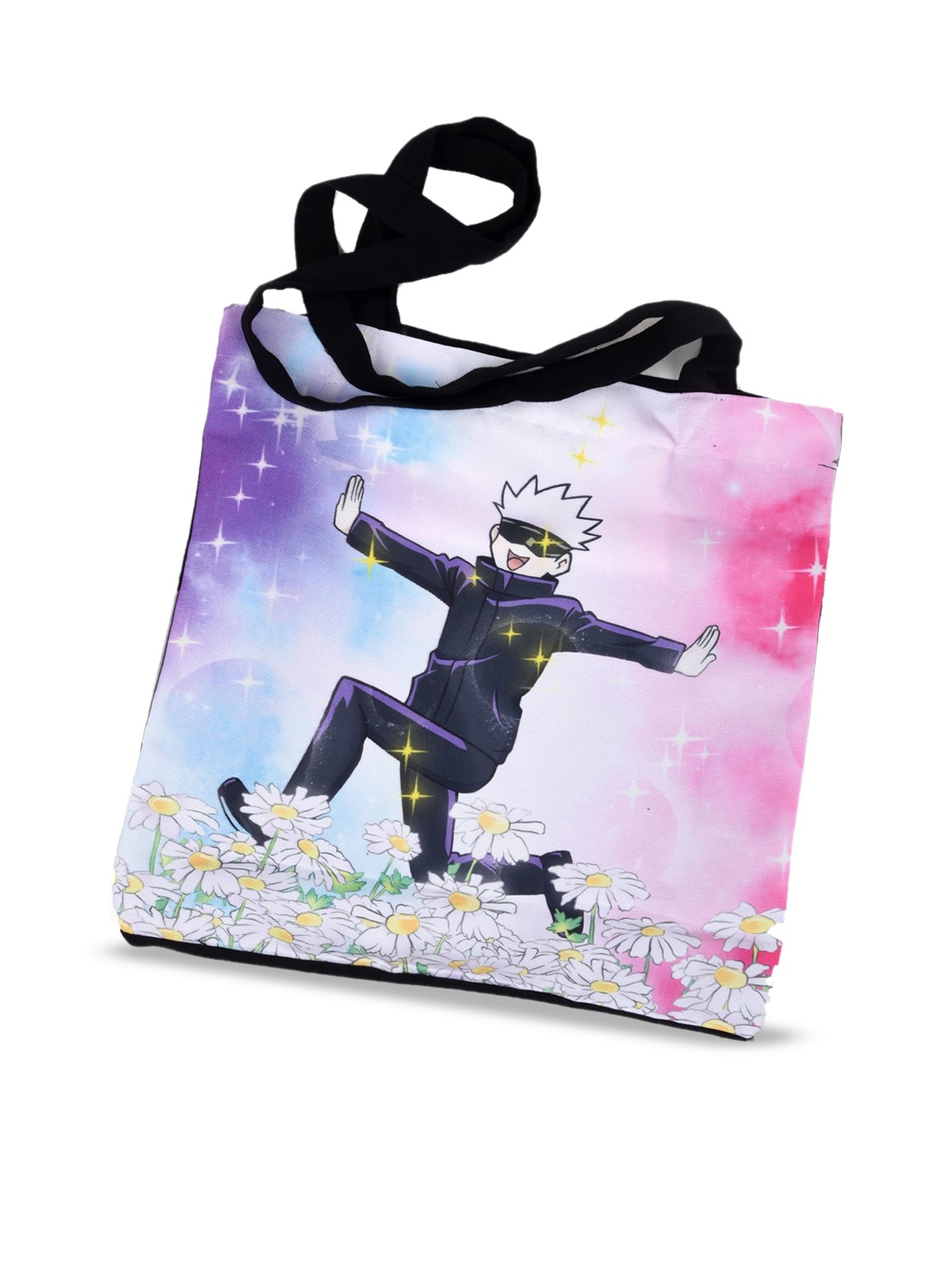 

COMICSENSE Jujutsu Kaisen Anime Printed Shopper Tote Bag, Pink