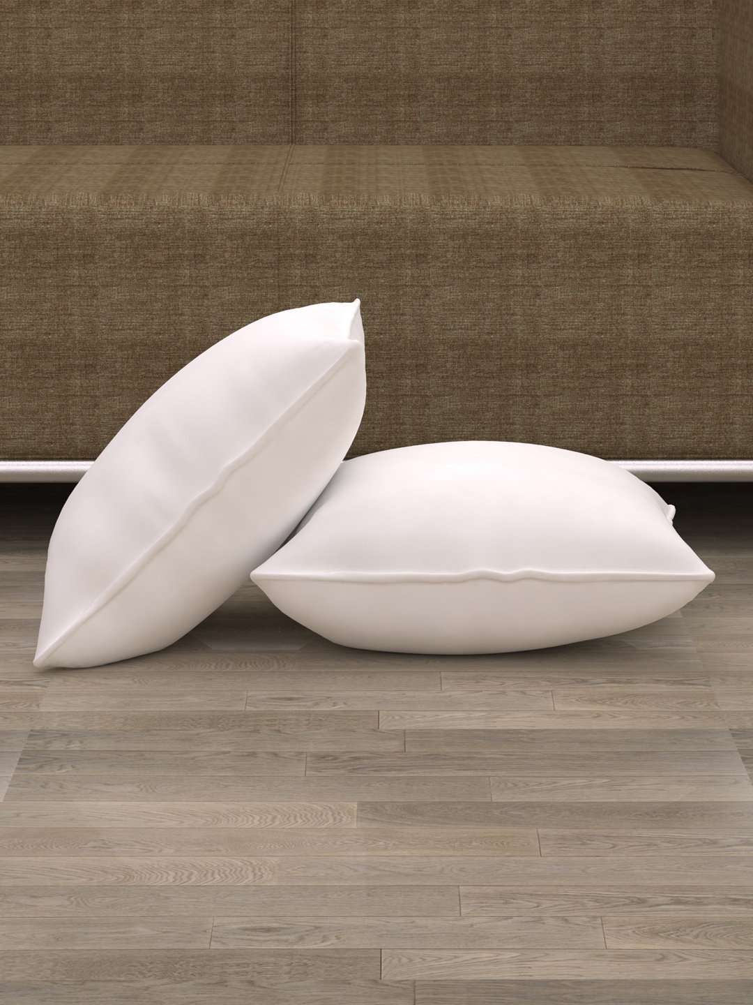 

Story@Home Set of 2 White Microfibre 16" x 16" Square Cushions