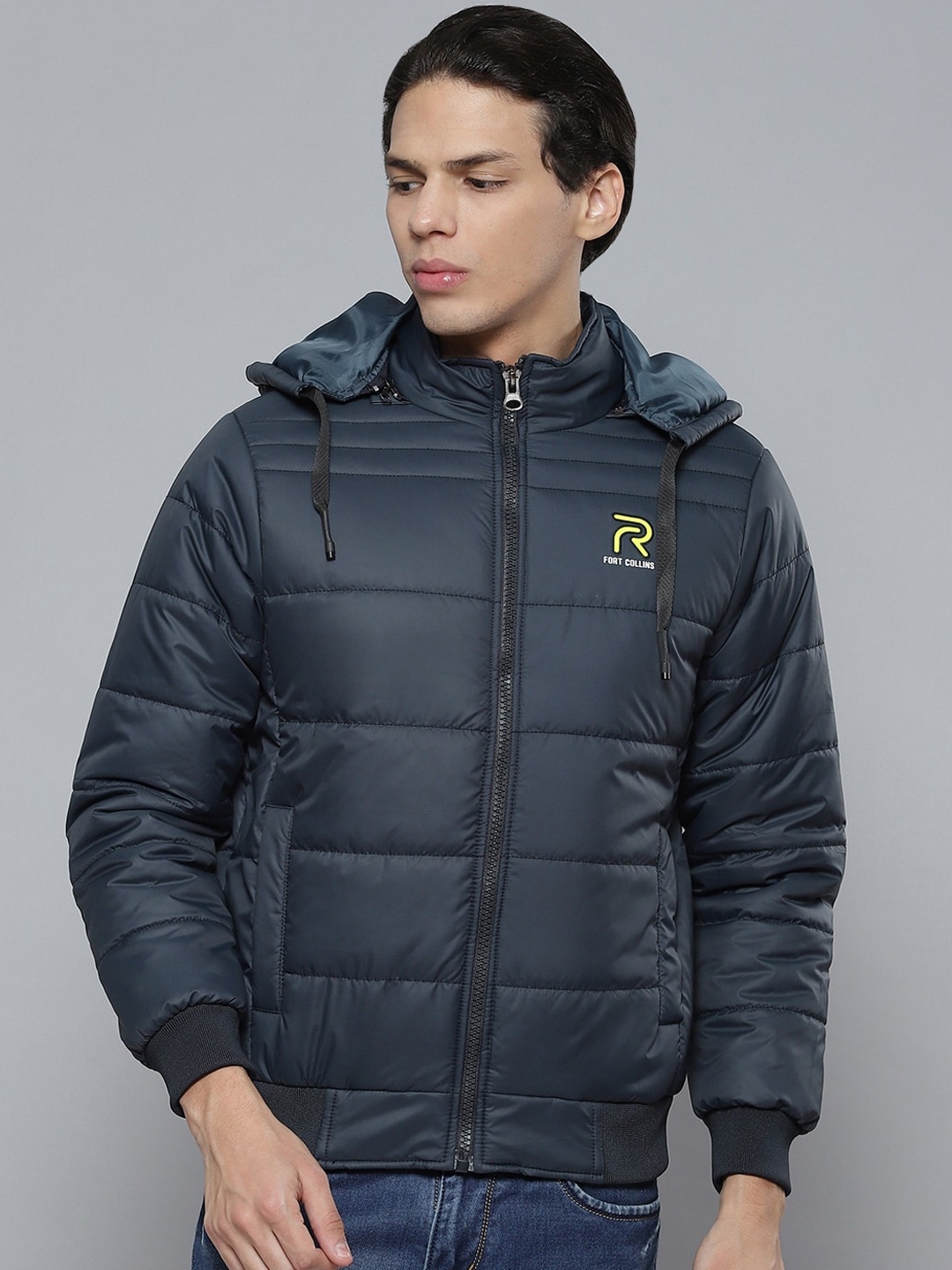 

Fort Collins Hooded Long Sleeve Puffer Jacket, Navy blue