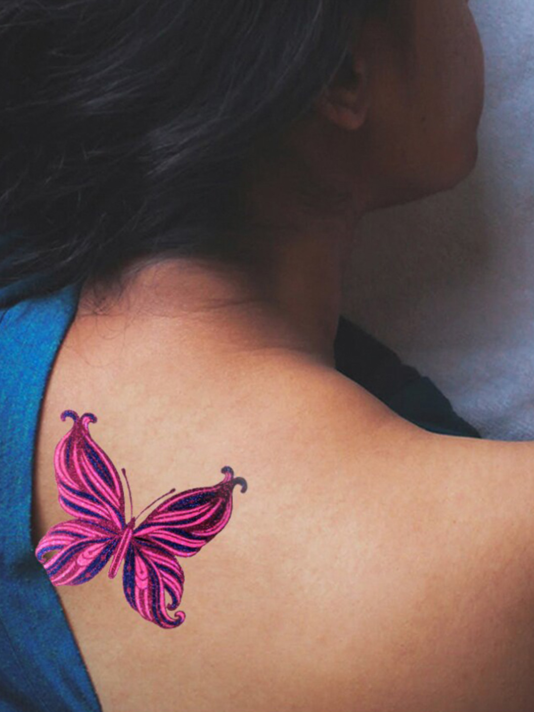 

Temporary Body Jewel Handcrafted Tattoo (BJ005), Pink
