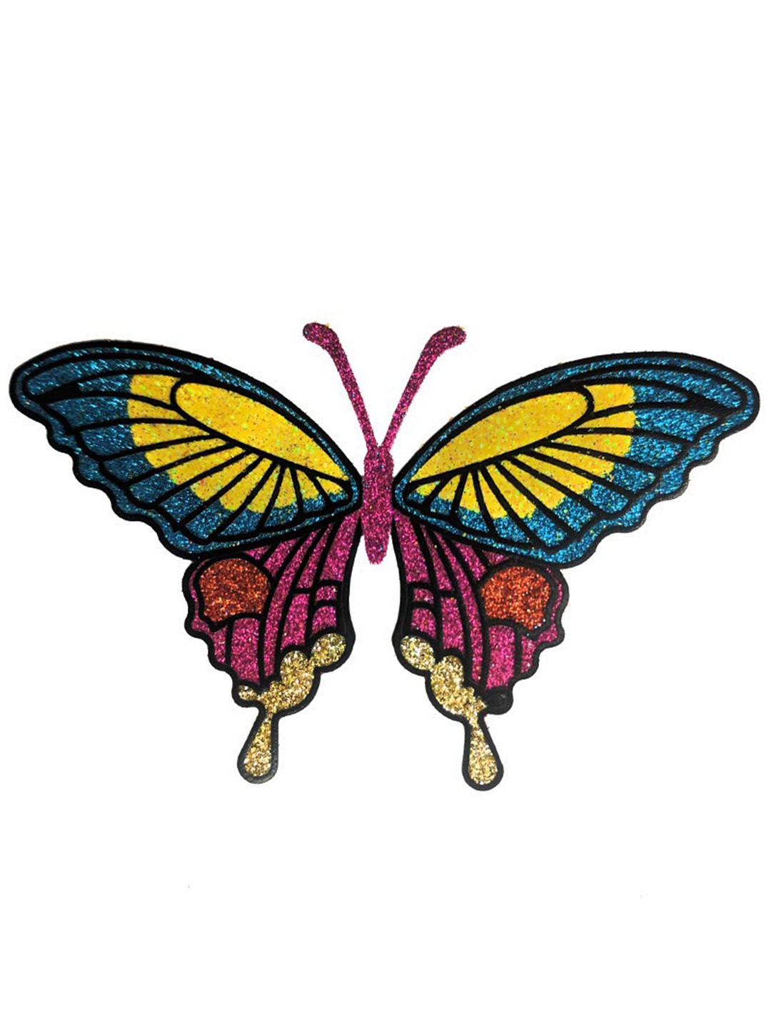 

Comet Busters Temporary Body Jewel Handcrafted Butterfly Tattoo - BJ017, Multi