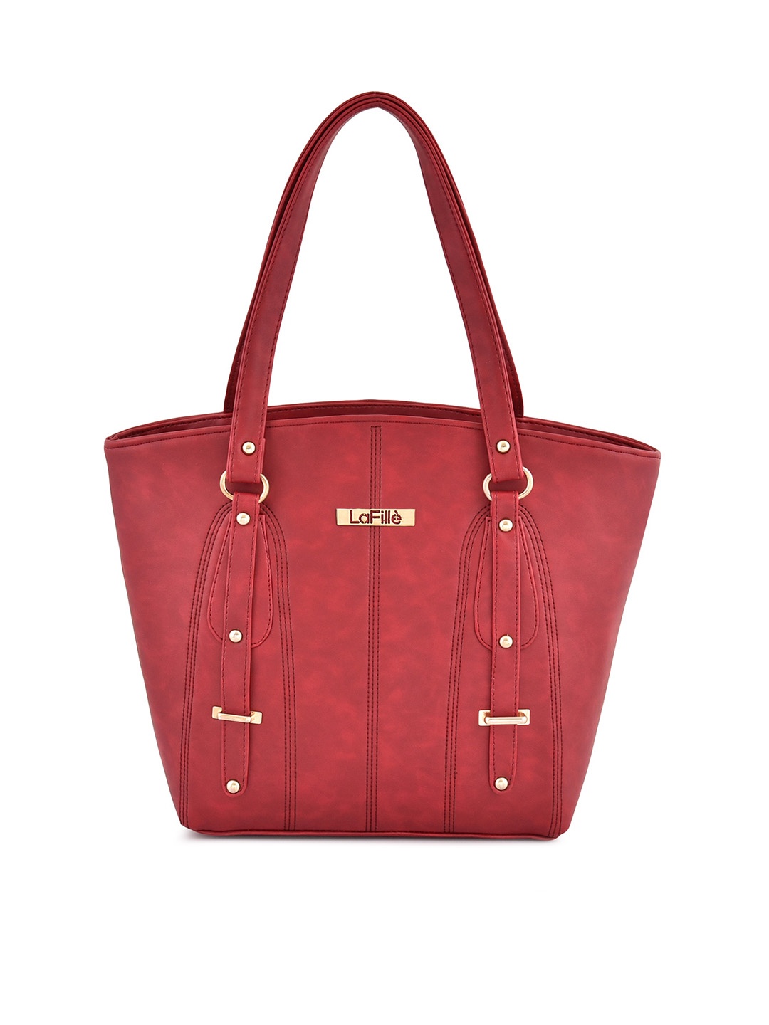 

LaFille Structured Shoulder Bag, Maroon