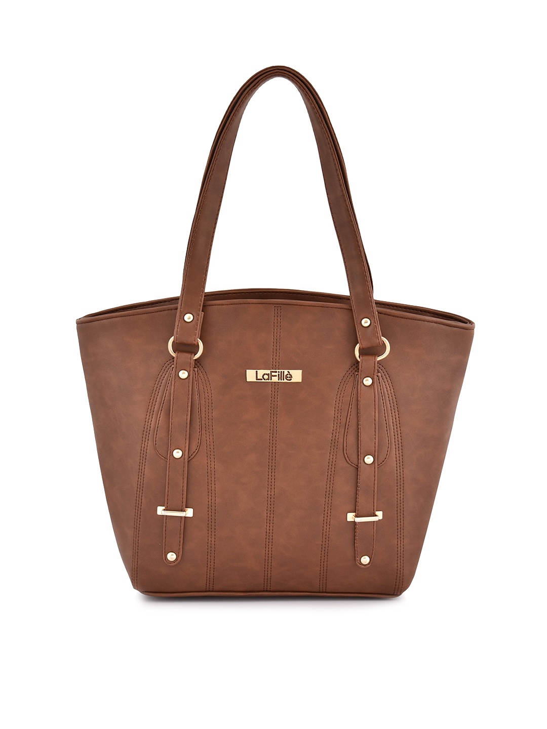 

LaFille Structured Shoulder Bag, Brown