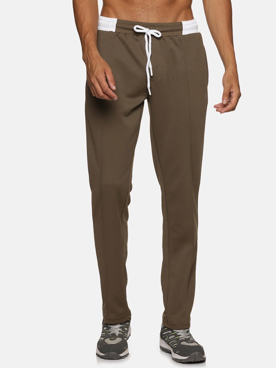 

VS by Sehwag Men Mid-Rise Antimicrobial Track Pants, Olive