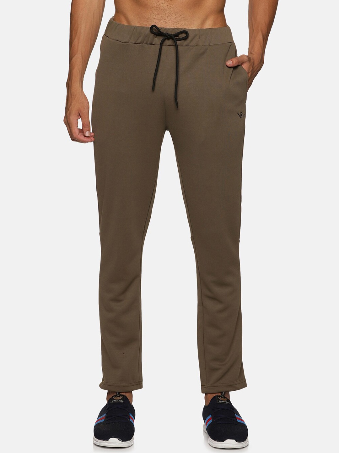 

VS by Sehwag Men Mid Rise Antimicrobial Track Pants, Olive