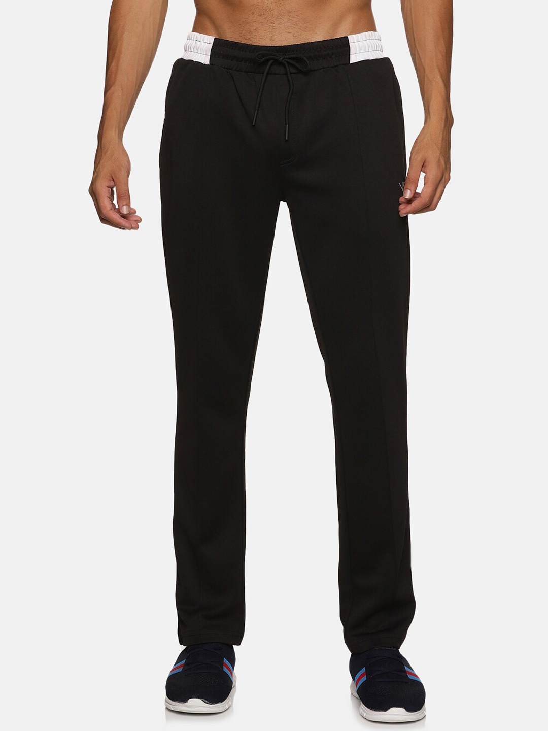 

VS by Sehwag Men Mid-Rise Antimicrobial Track Pants, Black