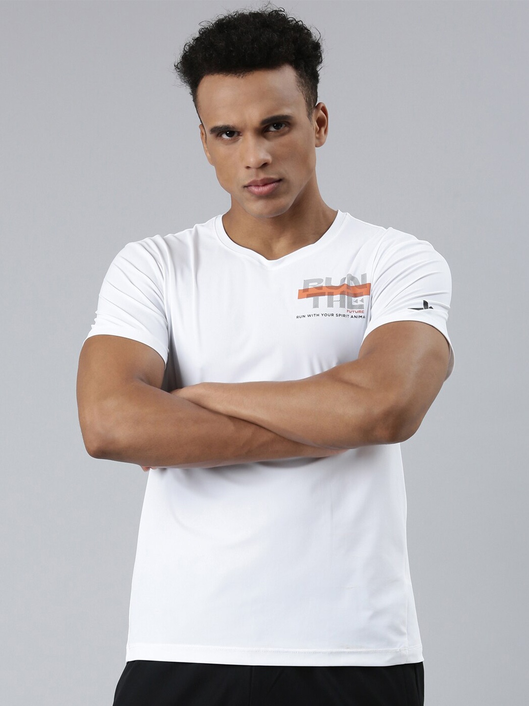 

Xtep Round Neck Cotton Regular T-shirt, White