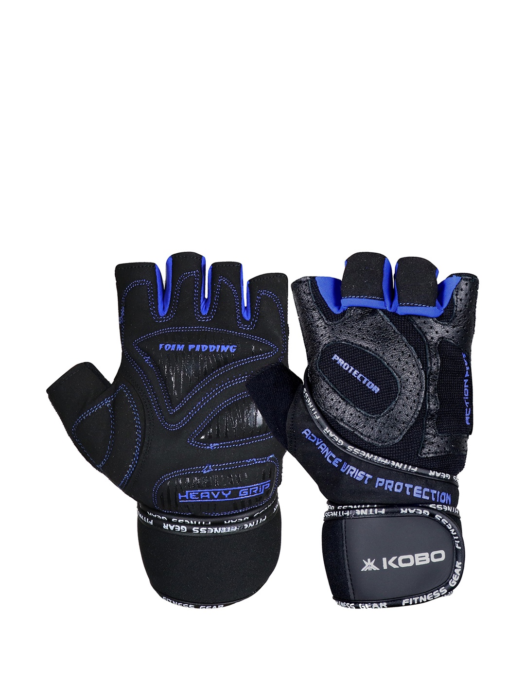 

KOBO Women Weightlifting Fitness Gym Gloves With Wrist Support, Black