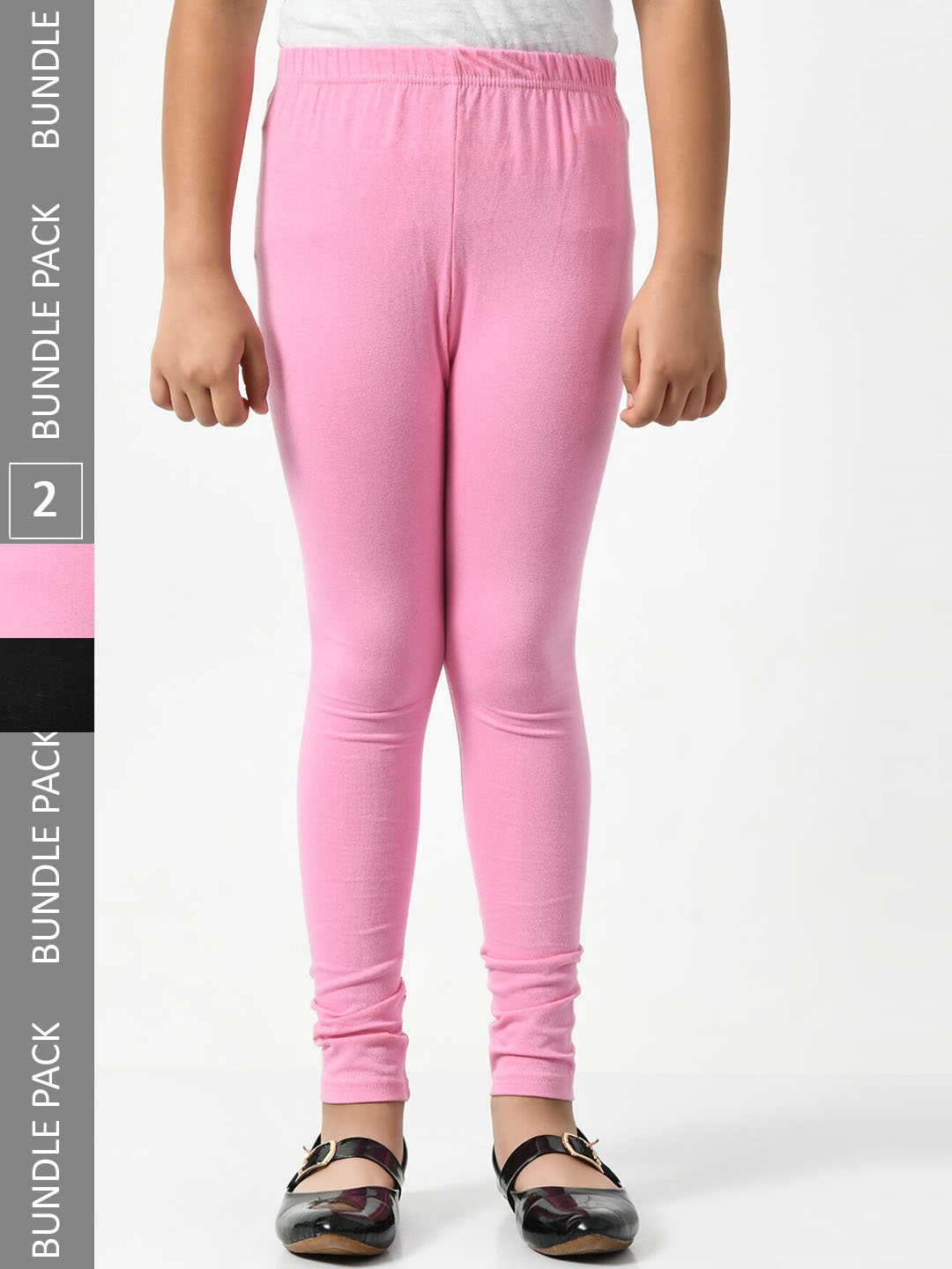 

BAESD Girls Pack Of 2 Super Soft Ankle-Length Leggings, Pink
