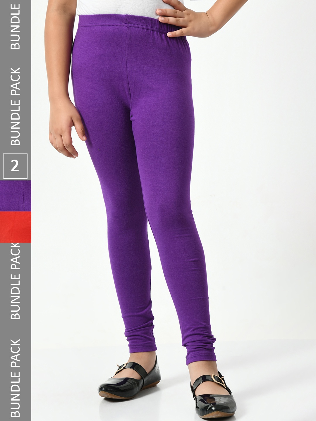 

BAESD Girls Pack Of 2 Super Soft Ankle-Length Leggings, Purple
