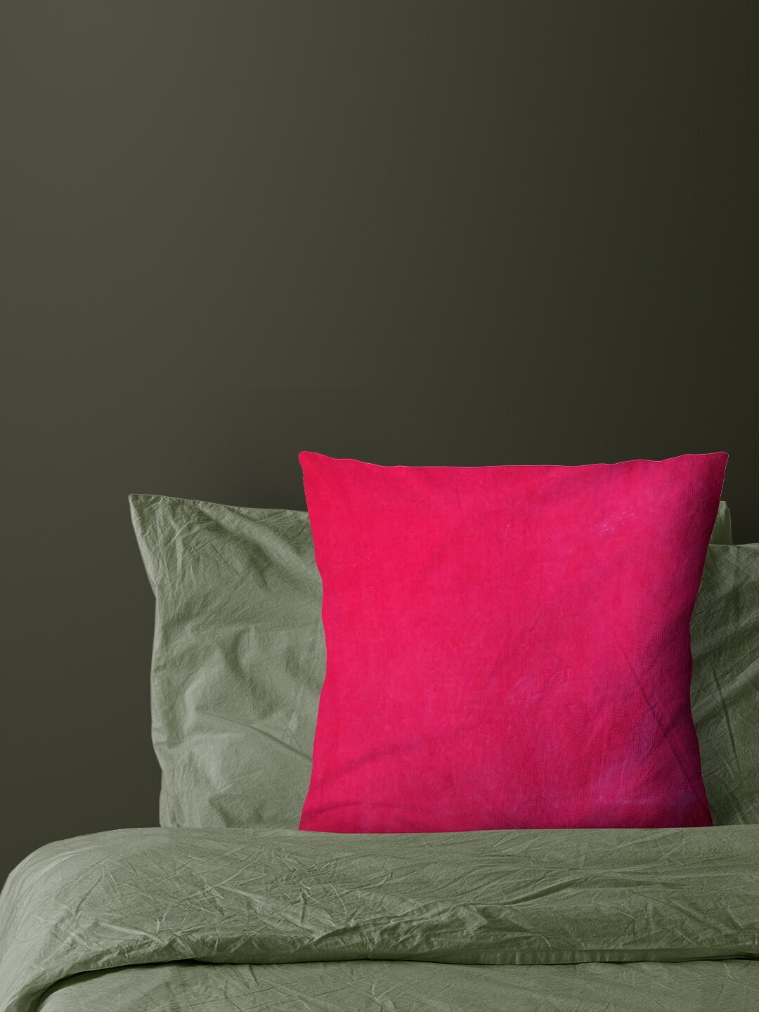

Just Home Pink & White Velvet Square Cushion Cover