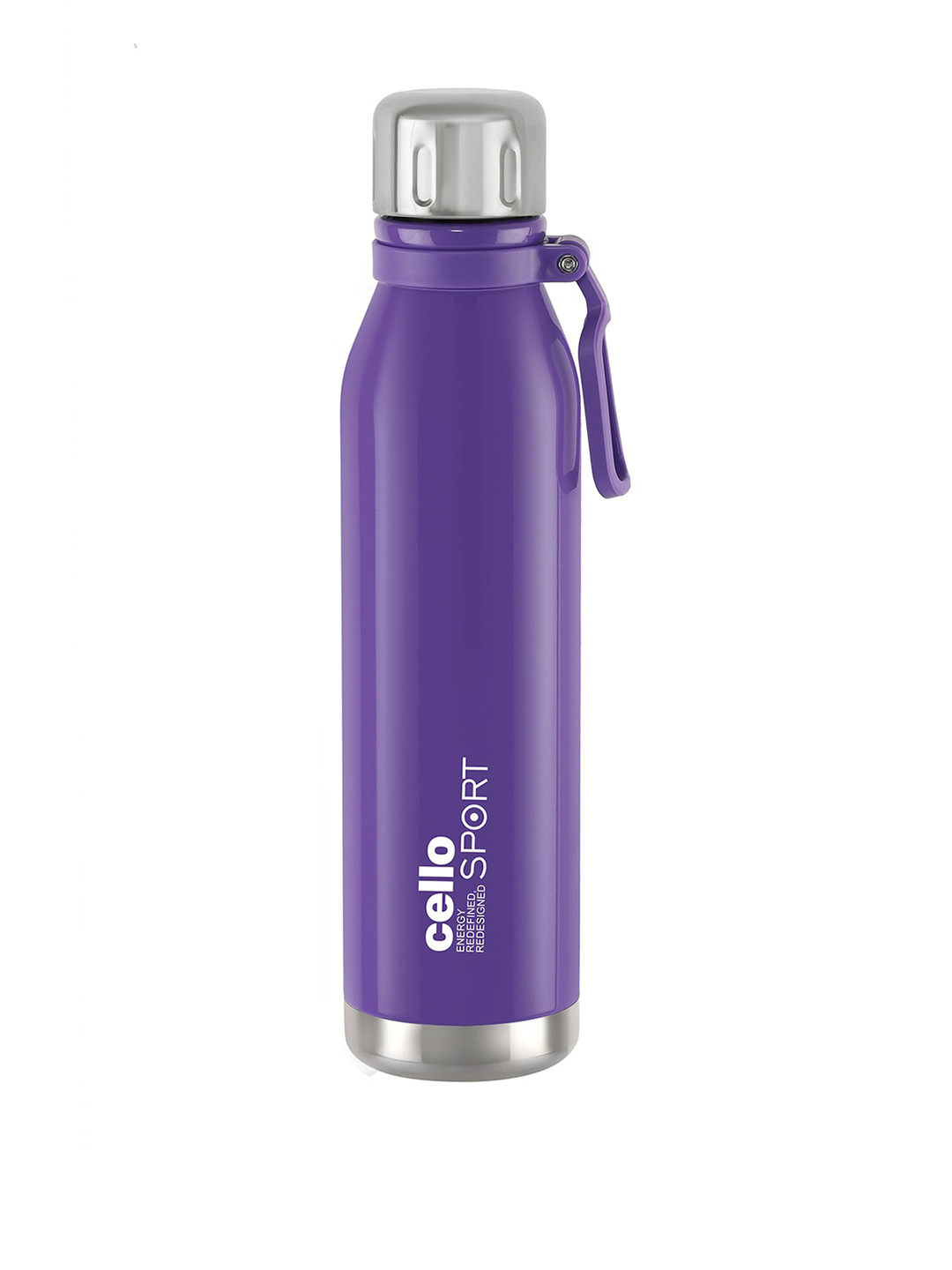 

Cello Bentley Purple Stainless Steel Insulated Hot & Cold Water Bottle-800ml