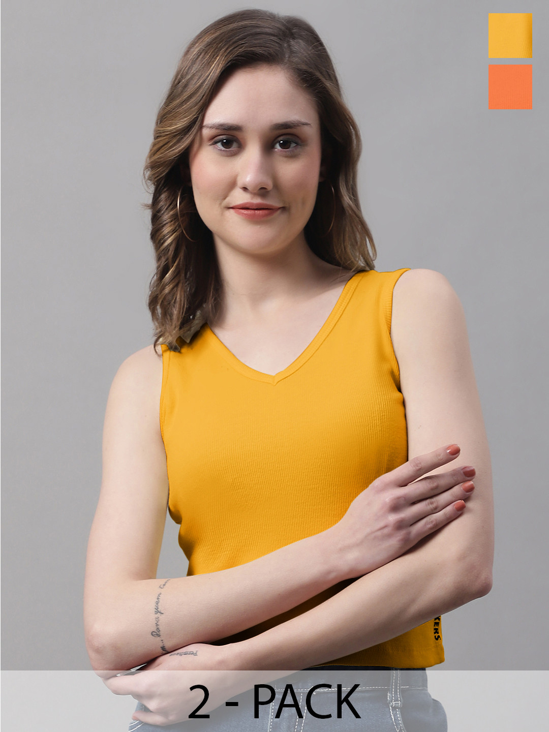 

FBAR Orange Cotton Top