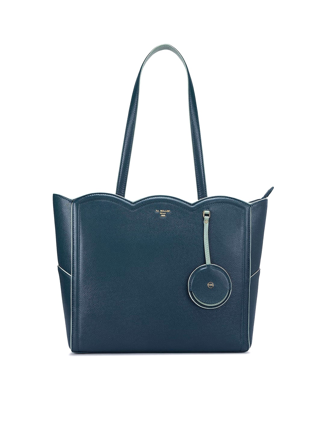 

Da Milano Structured Structured Satchel Bag, Teal