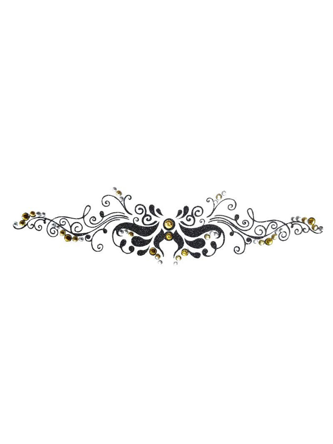 

Comet Busters Temporary Body Jewel Tattoo, Black