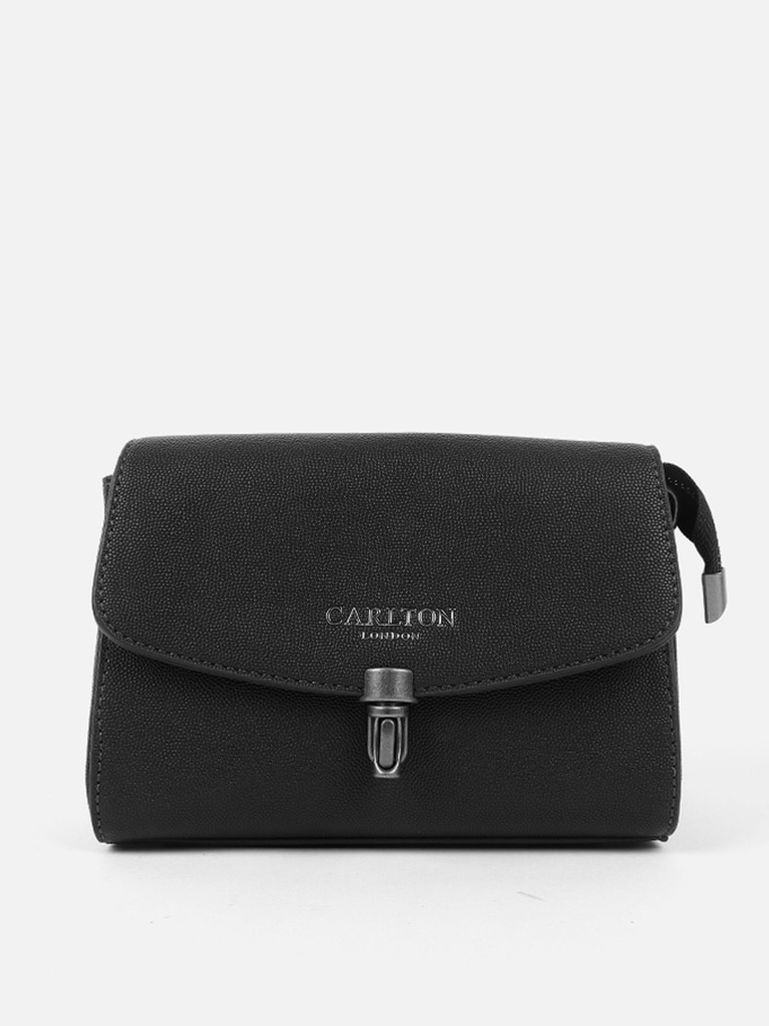 

Carlton London Structured Sling Bag, Black