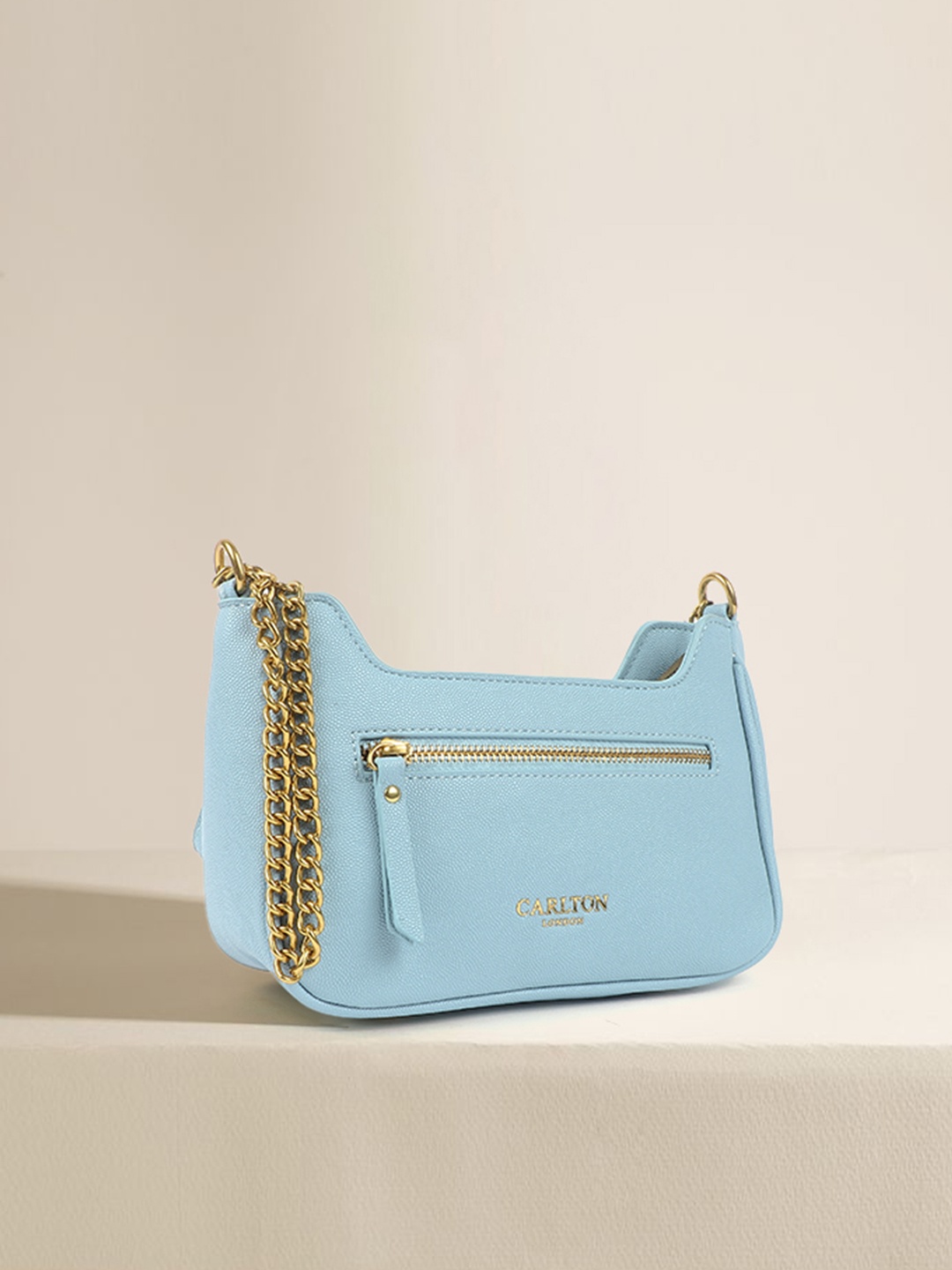 

Carlton London Small Structured Sling Bag, Blue