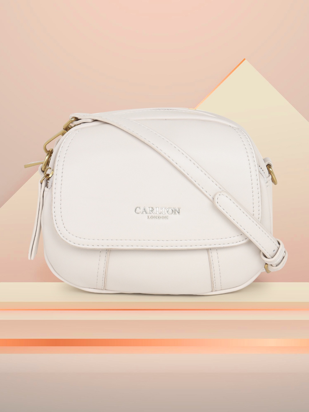 

Carlton London Structured Shoulder Bag, Nude