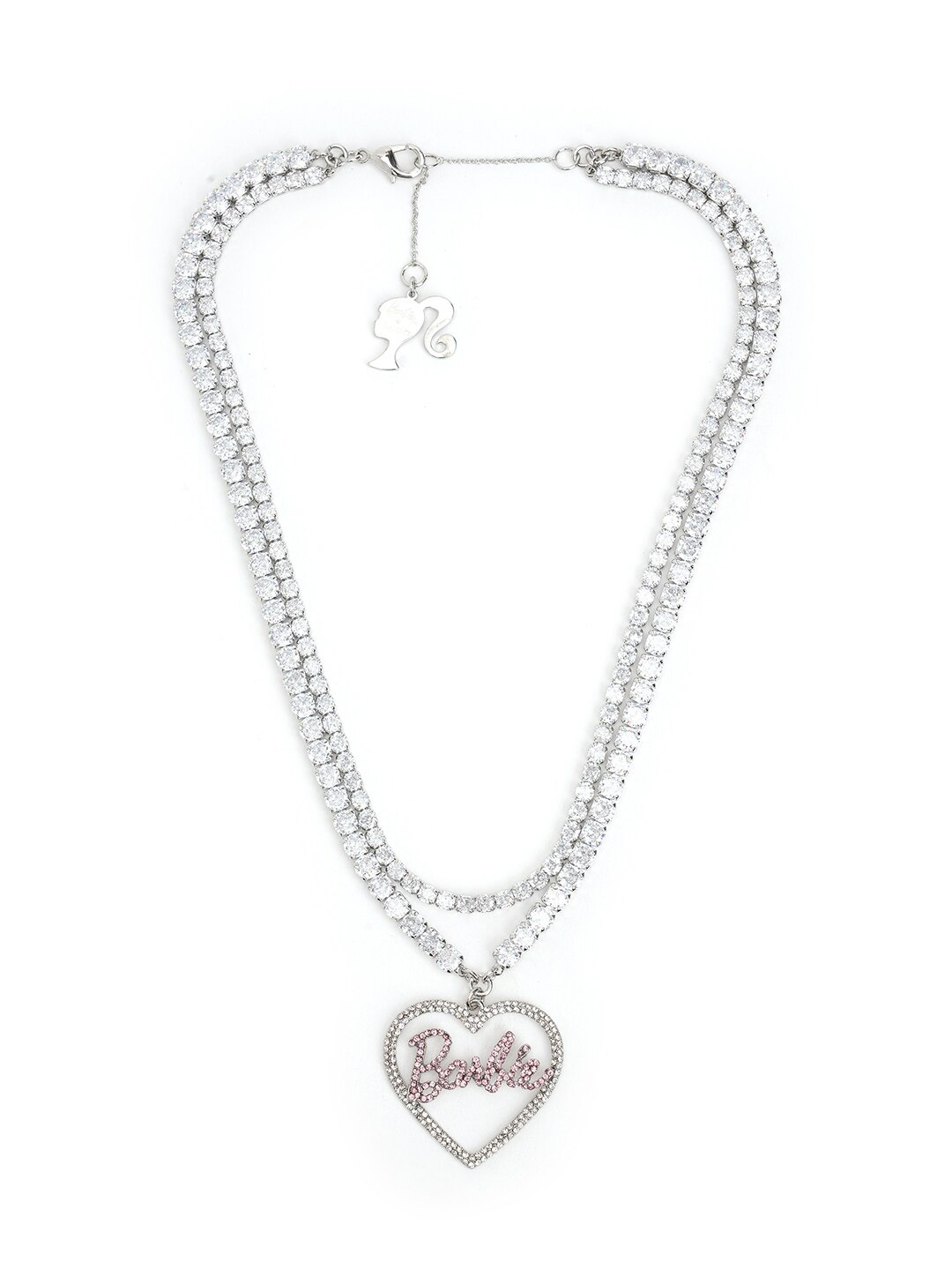 

ALDO Silver-Plated Stone-Studded Necklace