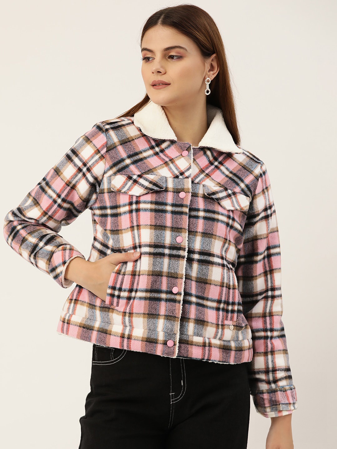 

Monte Carlo Spread Collar Reversible Tailored Jacket, Pink