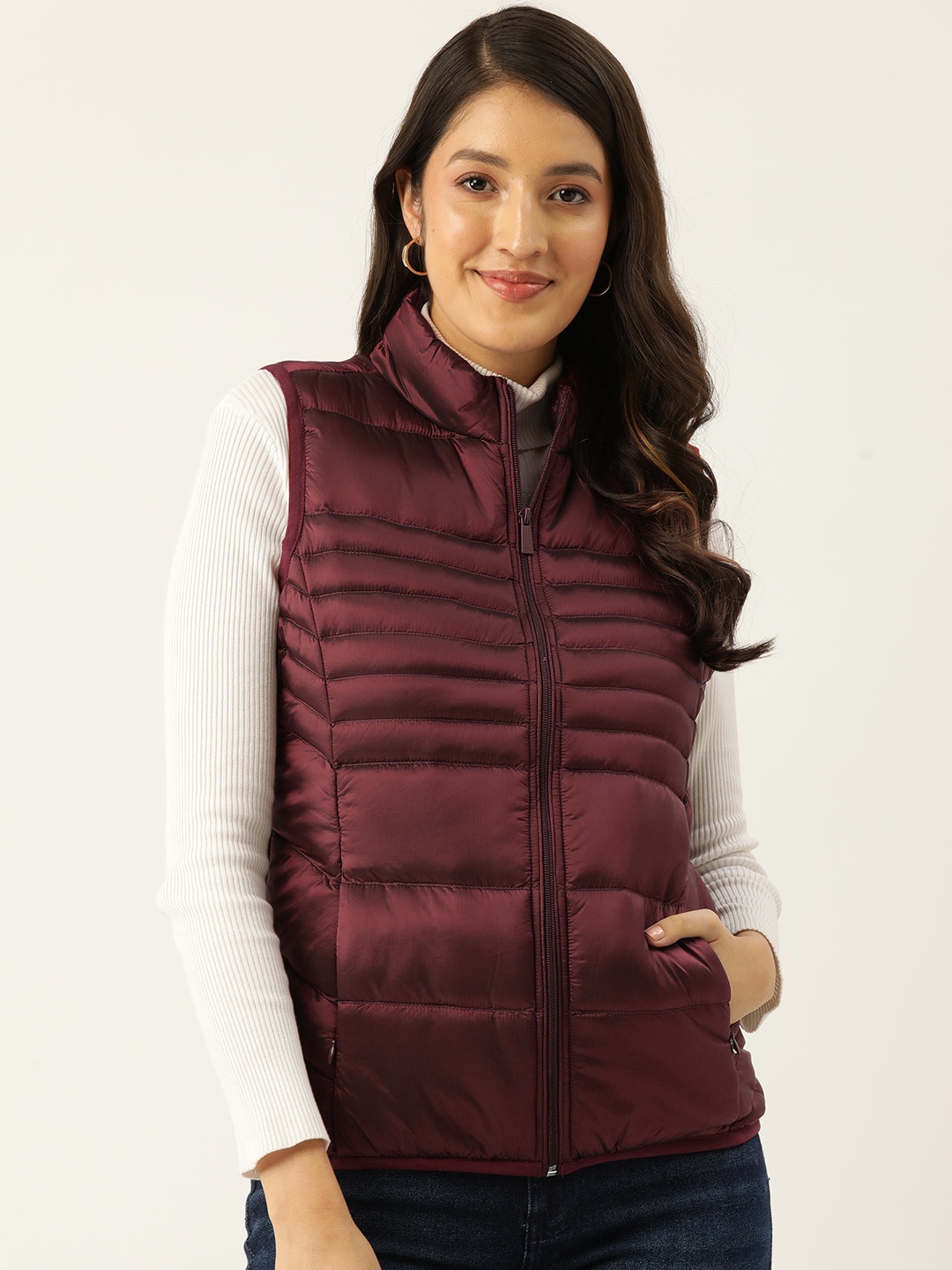 

Monte Carlo Solid Padded Jacket, Maroon